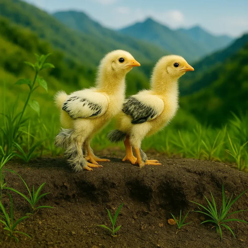 কলোম্বিয়া লাইট ব্রাহমা মুরগীর ১ দিনের বাচ্চা